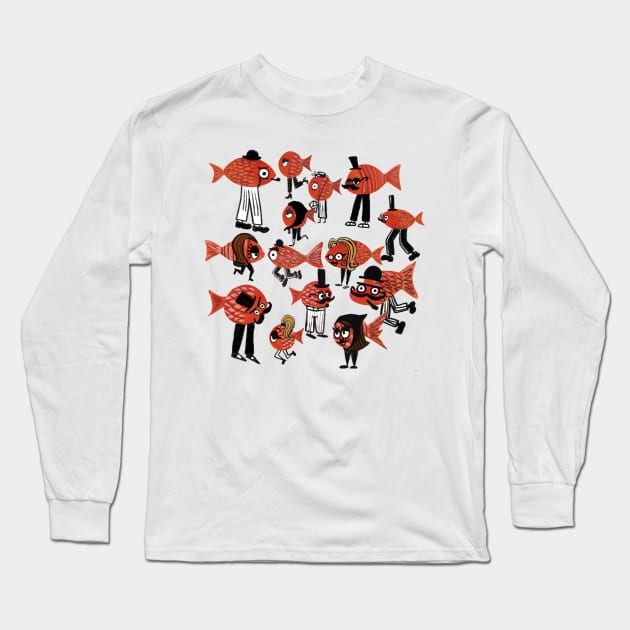 Going with the flow Long Sleeve T-Shirt by Bhillgie